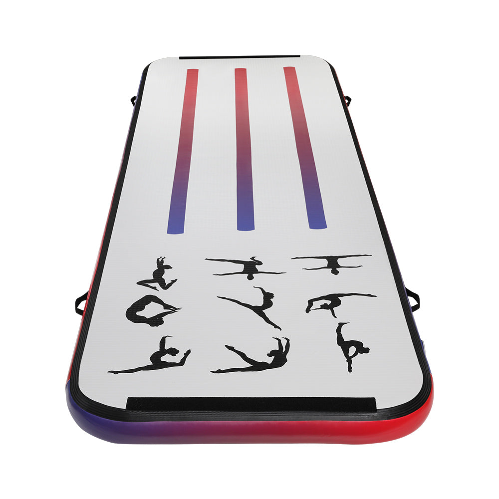 Everfit 3M Gymnastics Tumbling Mat Air Track Purple