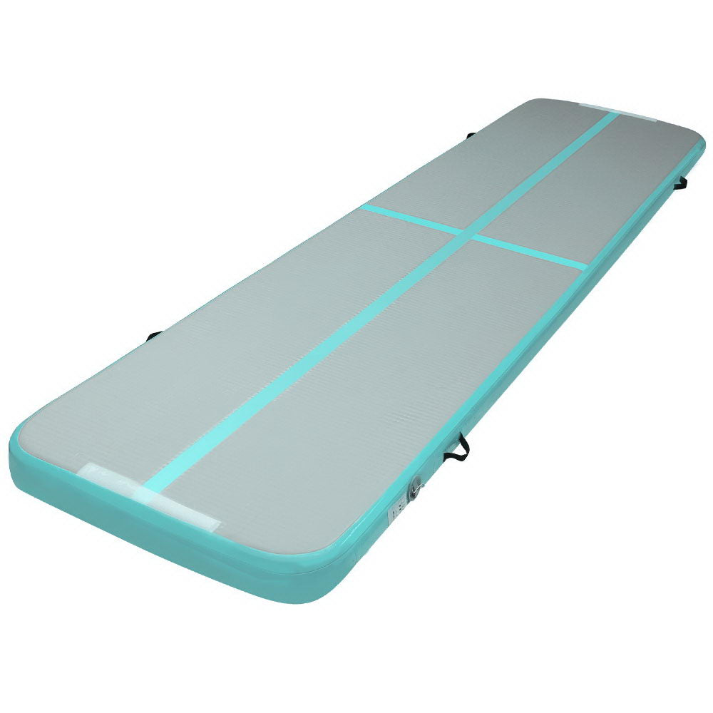 GoFun 4x1M Inflatable Air Track Mat Gymnastics Tumbling Green