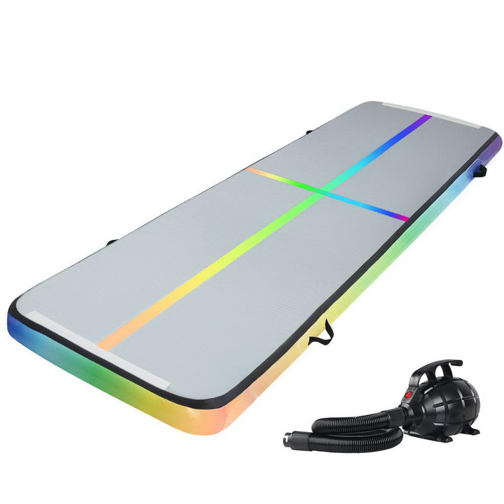 Everfit 4M Gymnastics Air Track Mat Inflatable 20CM Thick + Pump