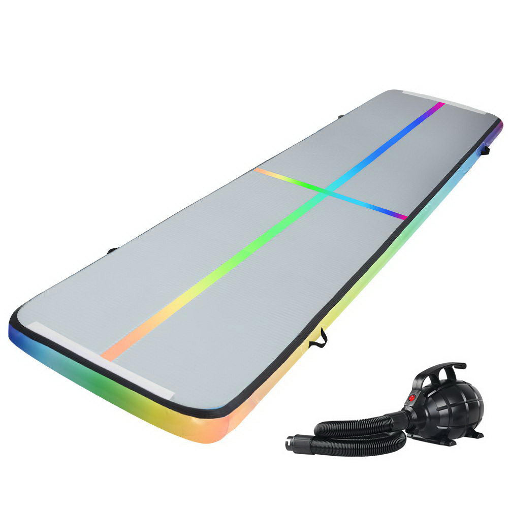 Everfit 5M Air Track Gymnastics Tumbling Mat Inflatable Multi-Colour