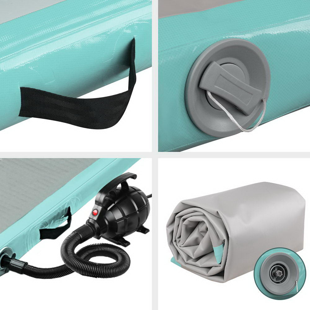 GoFun 5x1m Inflatable Air Track Mat Gymnastics Green