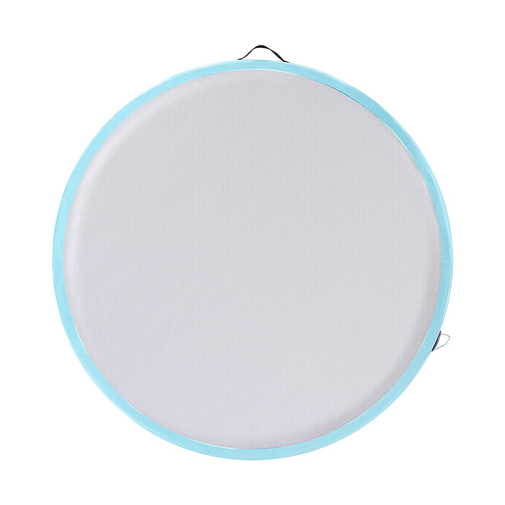 Everfit 1m Round Air Track Inflatable Gymnastics Mat Green