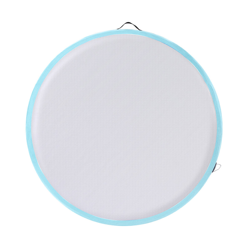 Everfit 1m Round Inflatable Gymnastics Air Track Mat Green with Pump