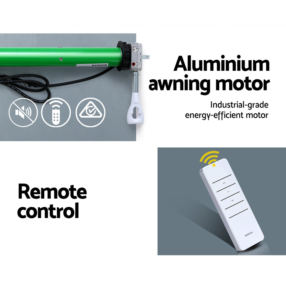 Instahut 230V Awning Replacement Motor Remote Control 40NM