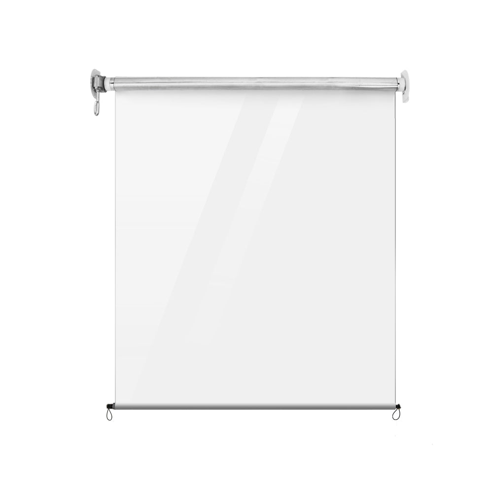 Instahut 1.2x2.4M Retractable Outdoor Blinds Clear Waterproof Awning