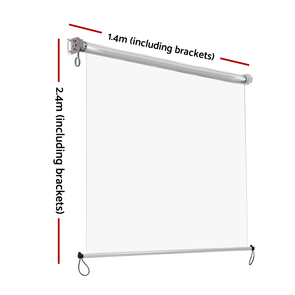 Instahut 1.4x2.4m Outdoor Transparent Awning Blind