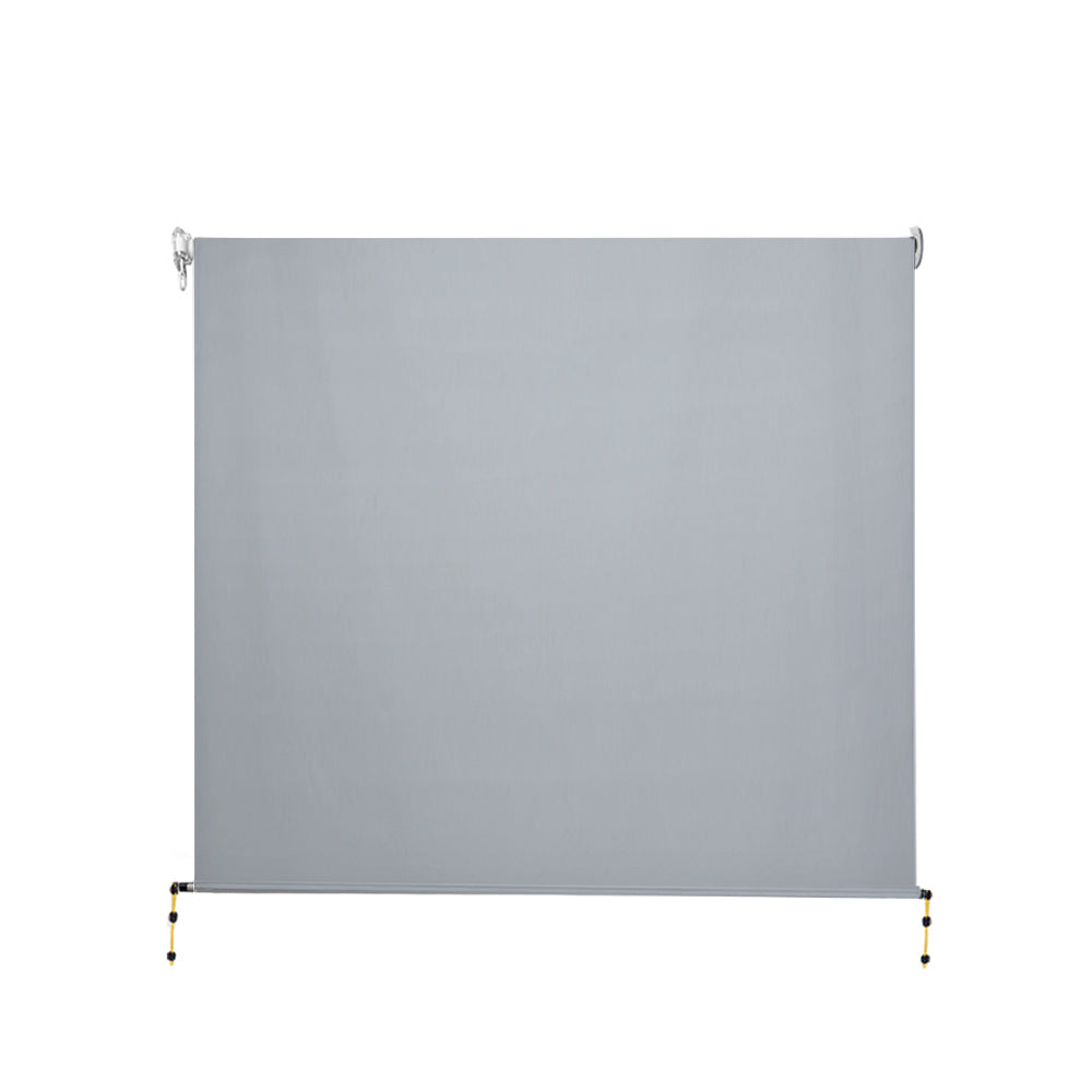 Instahut 3x2.5M Outdoor Roll Down Blinds Grey