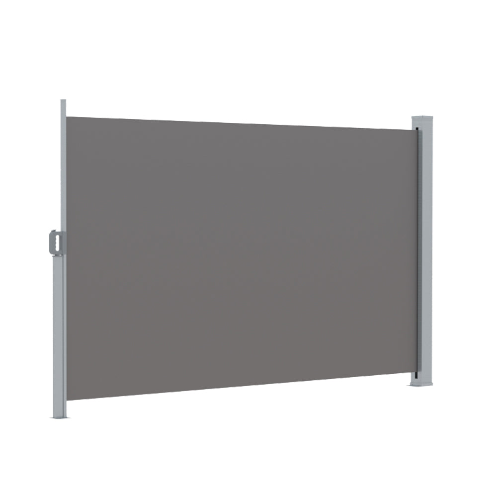 Instahut 1.8x3M Retractable Side Awning Privacy Screen Grey