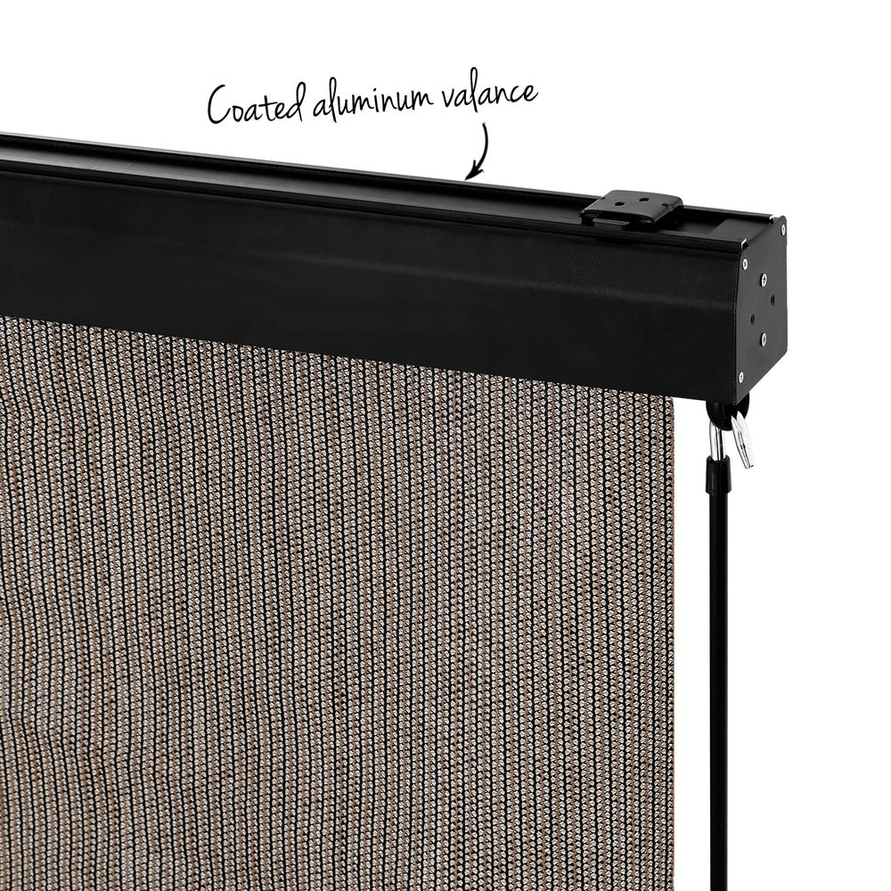 Instahut 3x2.5M Outdoor Retractable Awning Blind Brown