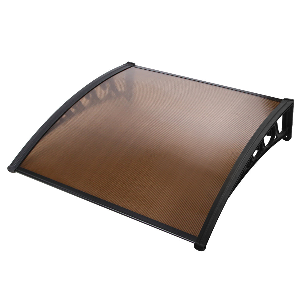 Instahut 1x1.2m Window Door Awning Brown