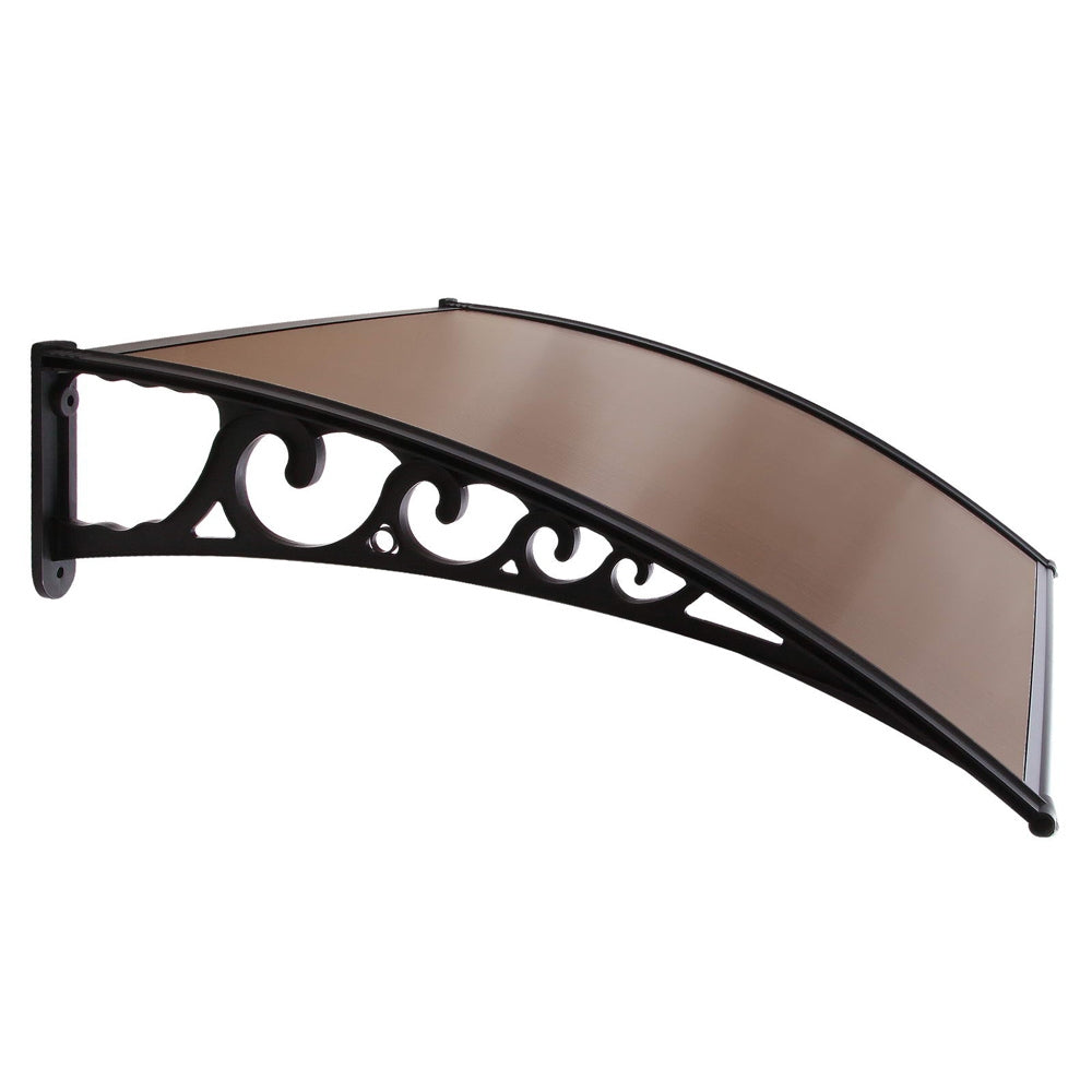 Instahut 1x3m Window Door Awning Brown