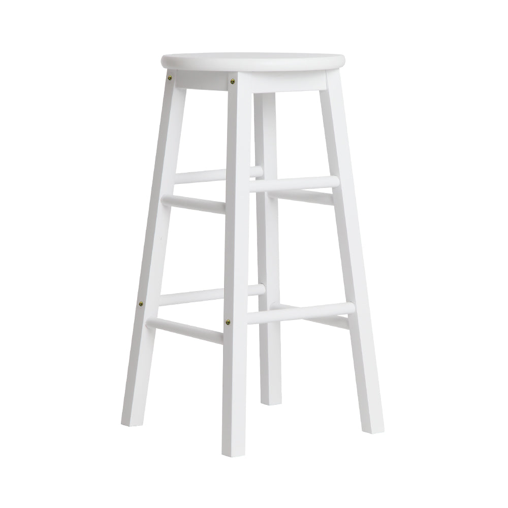 Artiss Wooden Bar Stools Set of 2 Round White