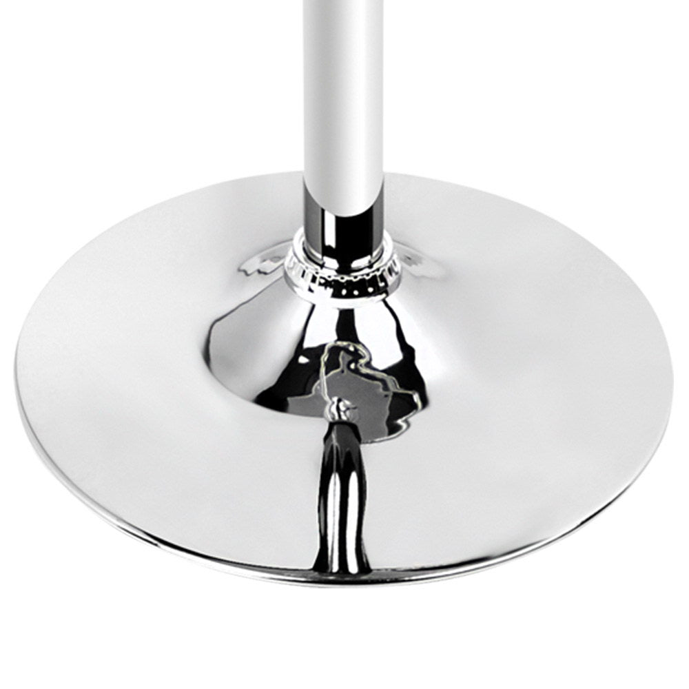 Artiss Round Bar Table Gas Lift Adjustable White