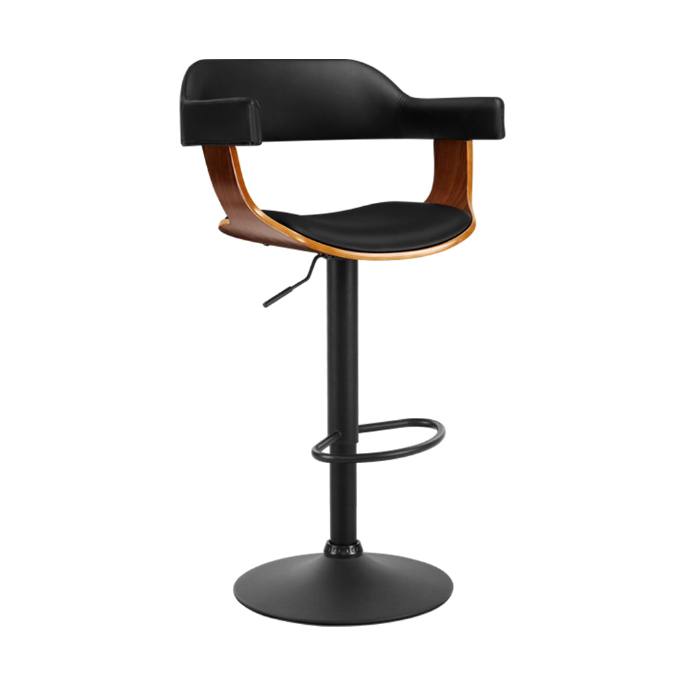 PU Leather Bar Stool w/ Armrest & Gas Lift - Artiss