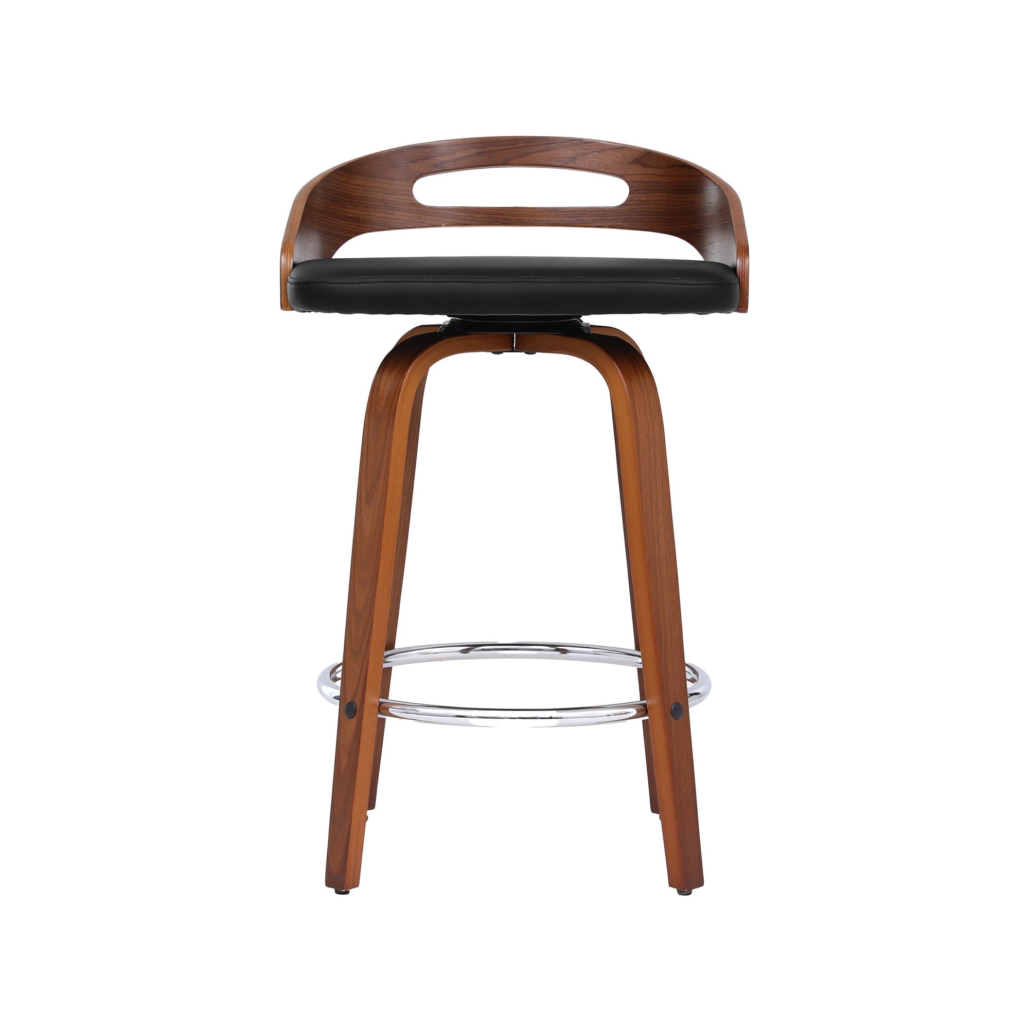 Artiss 4x Bar Stools Swivel Dining Chairs Low Back Counter Seat PU Cushion