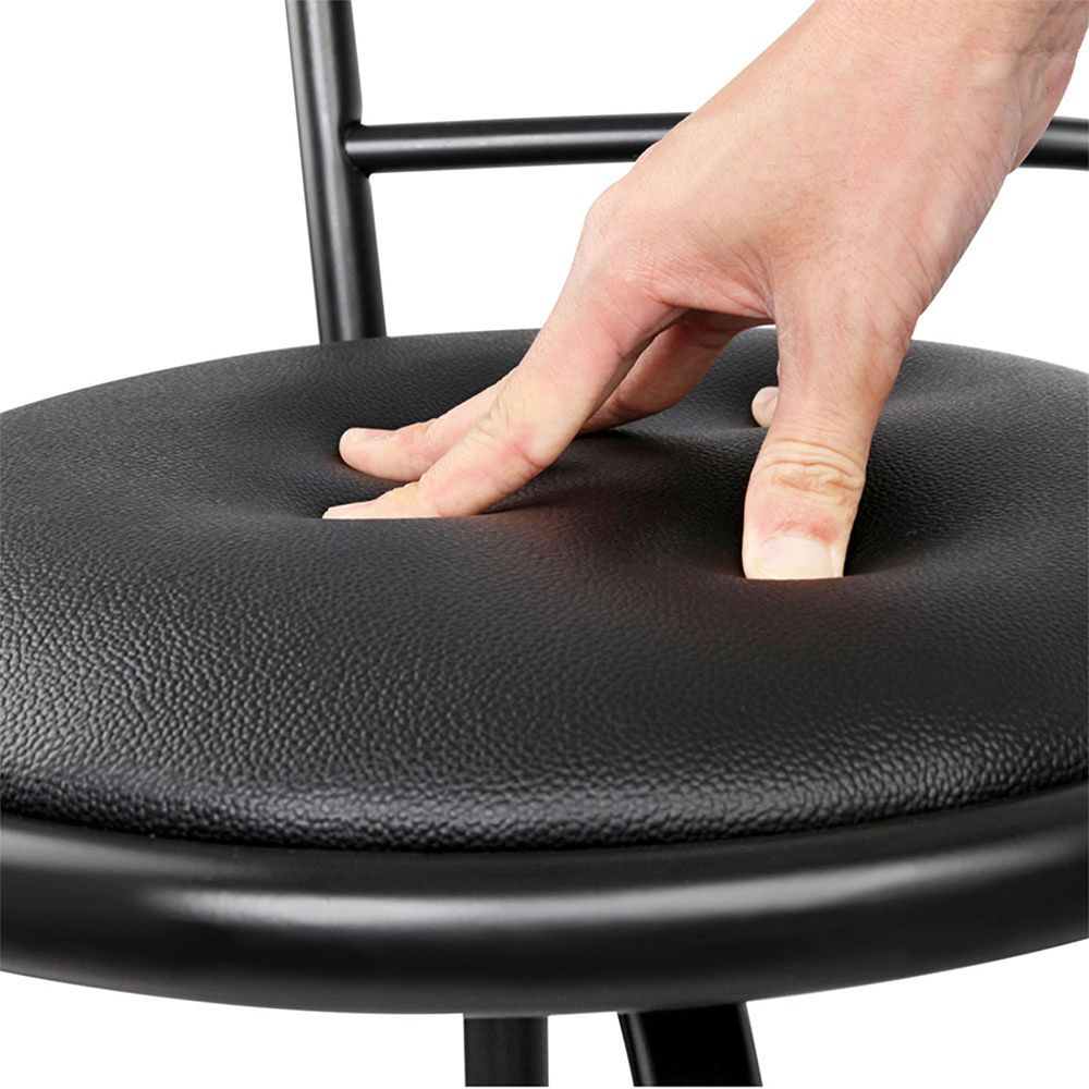 Artiss 2 Swivel Bar Stools PU Leather Padded Metal