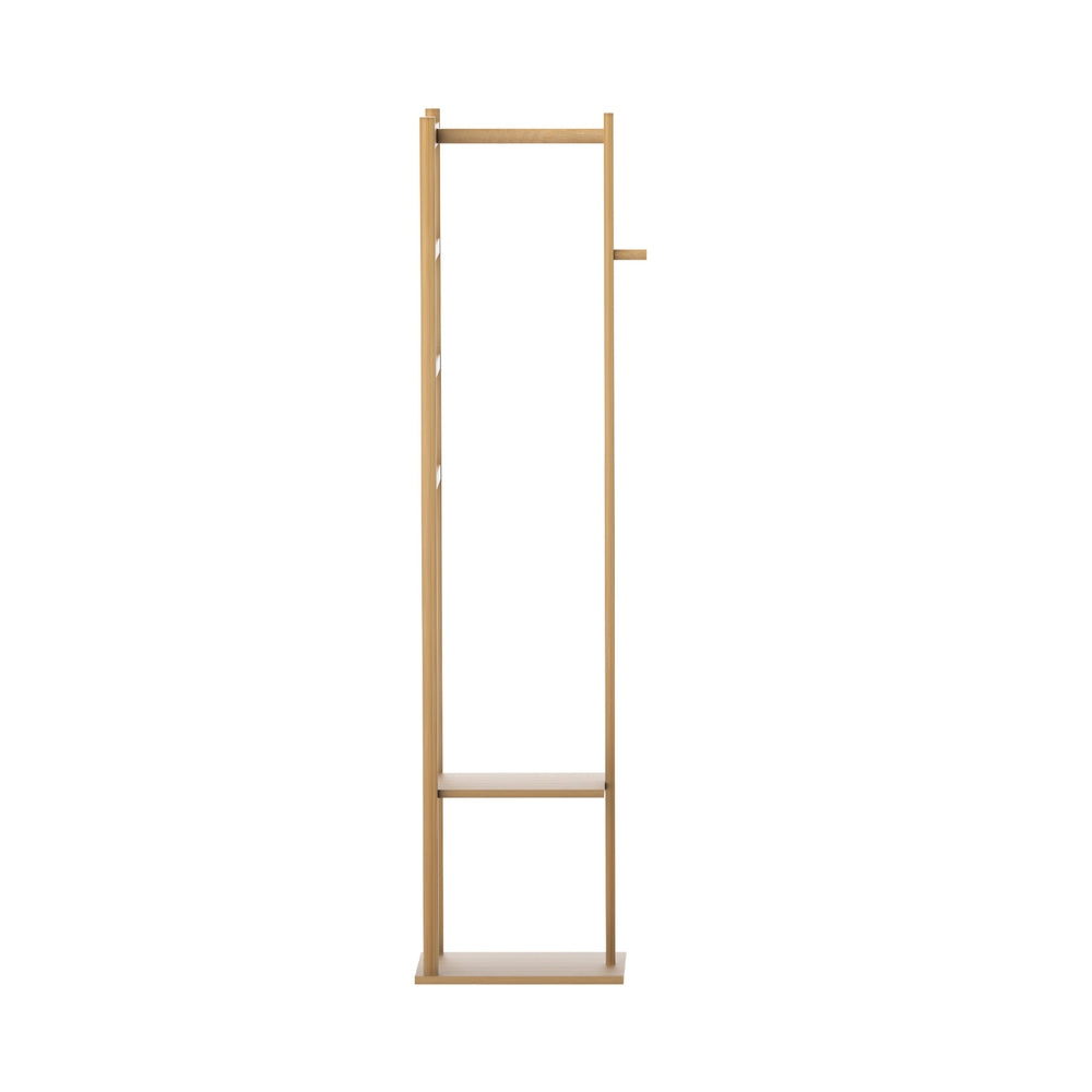 Bamboo Clothes Rack Airer Coat Stand 3-in-1 Storage