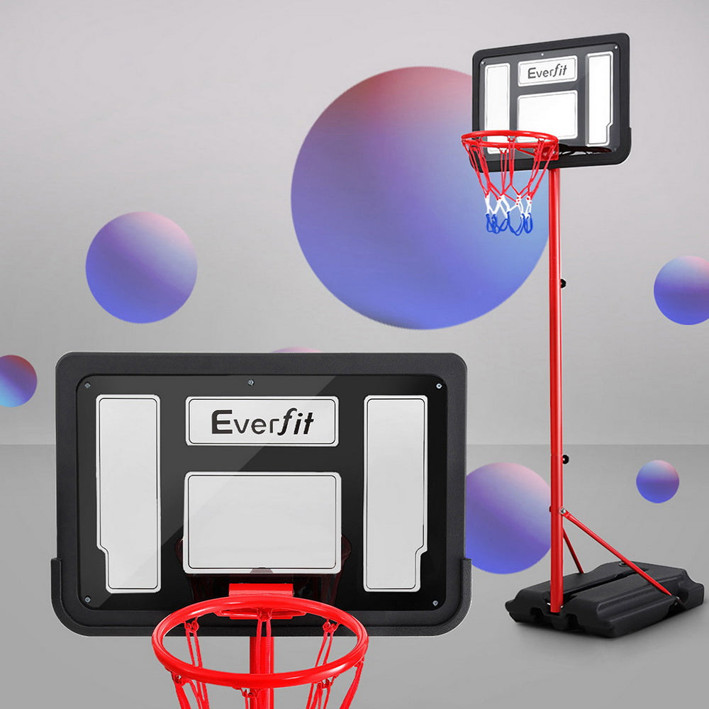 Adjustable Kids Basketball Hoop System, Steel Frame - Everfit