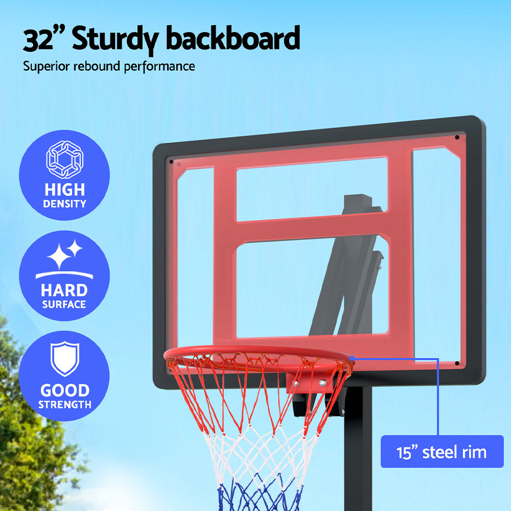 Adjustable Steel Basketball Hoop System 2.6M - Everfit