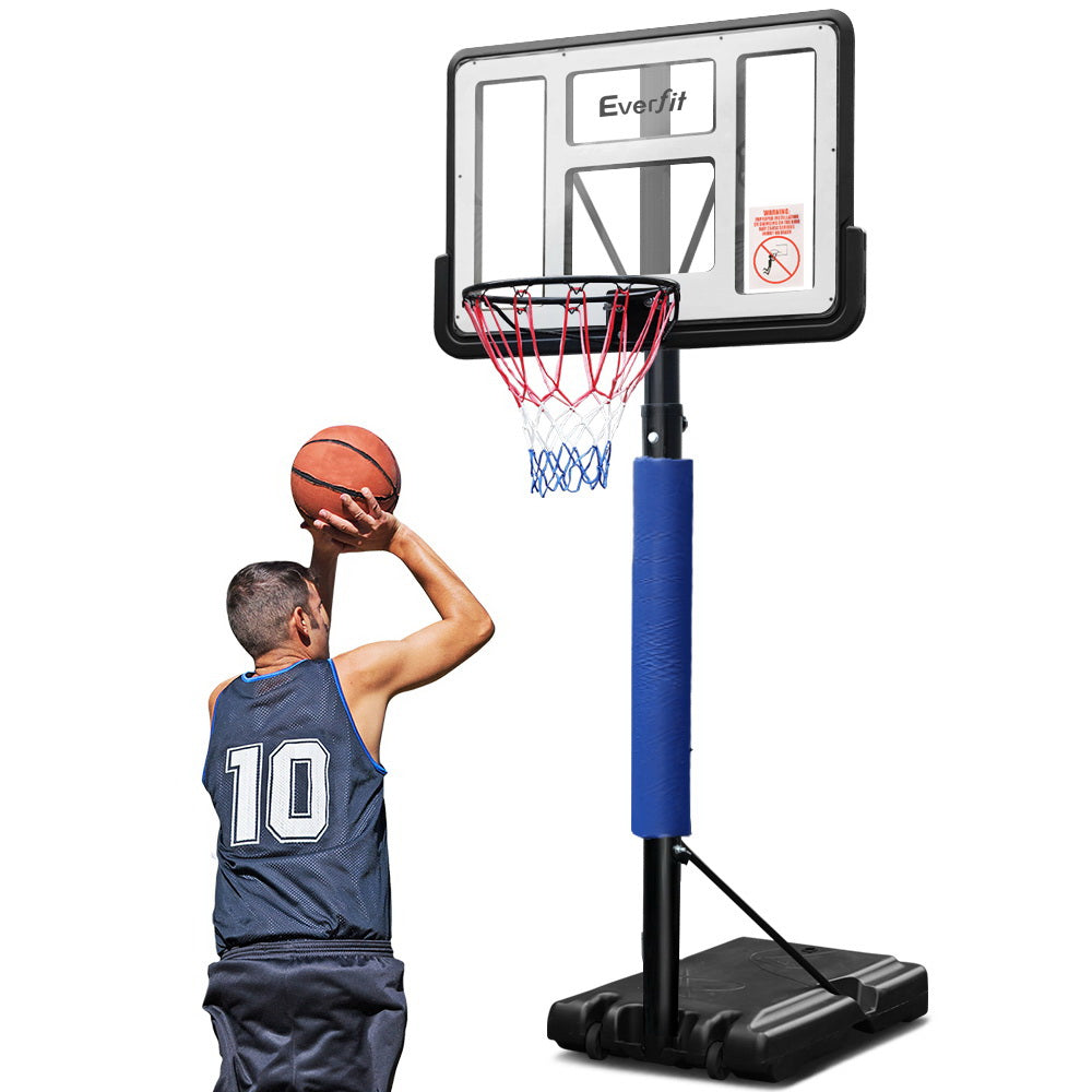 Everfit 3.05M Basketball Hoop Stand Adjustable Portable Pro Blue