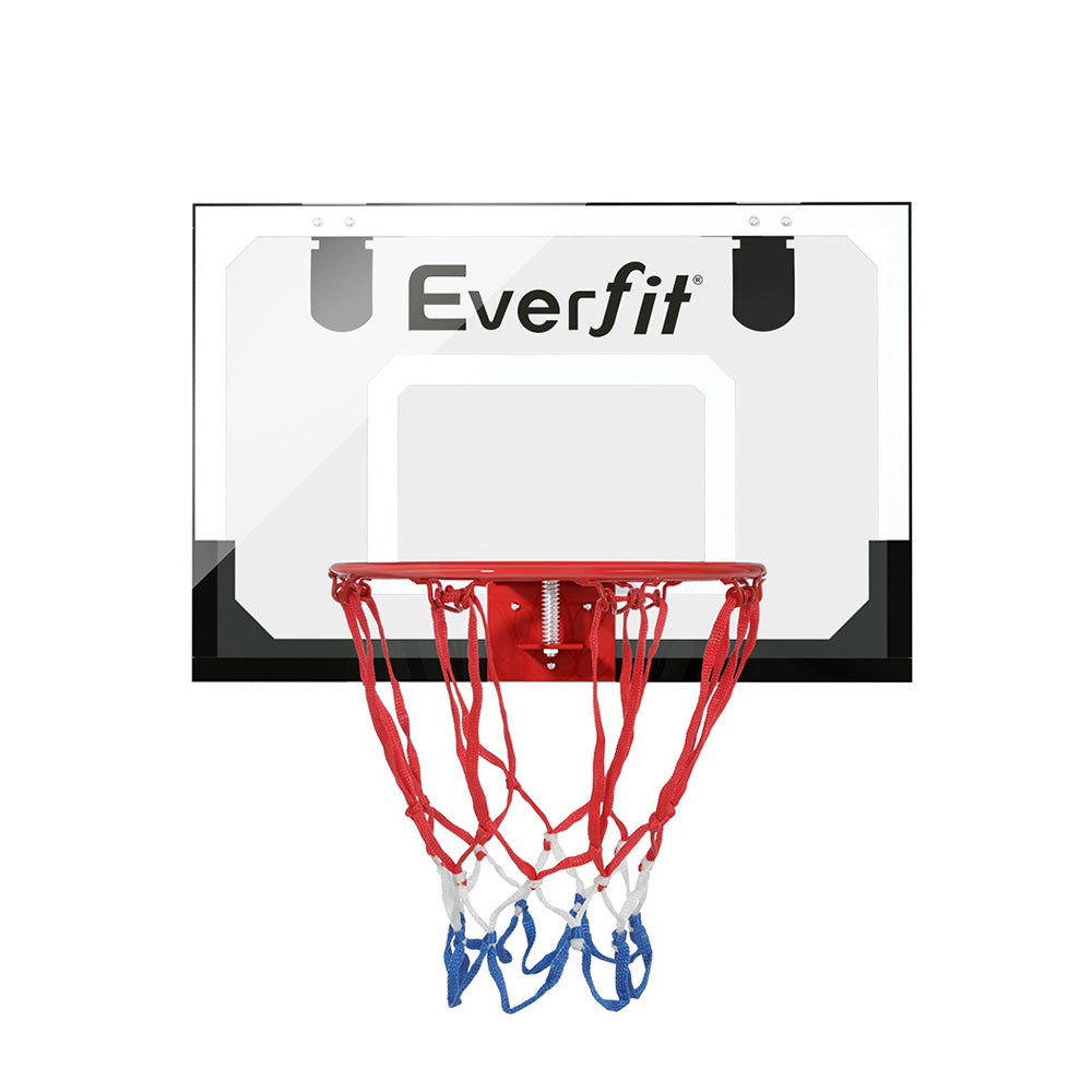 Everfit 23" Mini Basketball Hoop Door Wall Mounted Kids Black