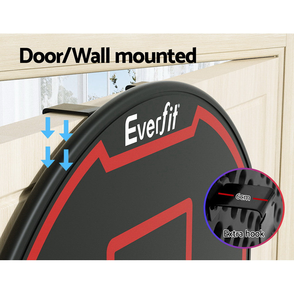 Everfit 38" Basketball Hoop Door Wall Mounted Kids Black