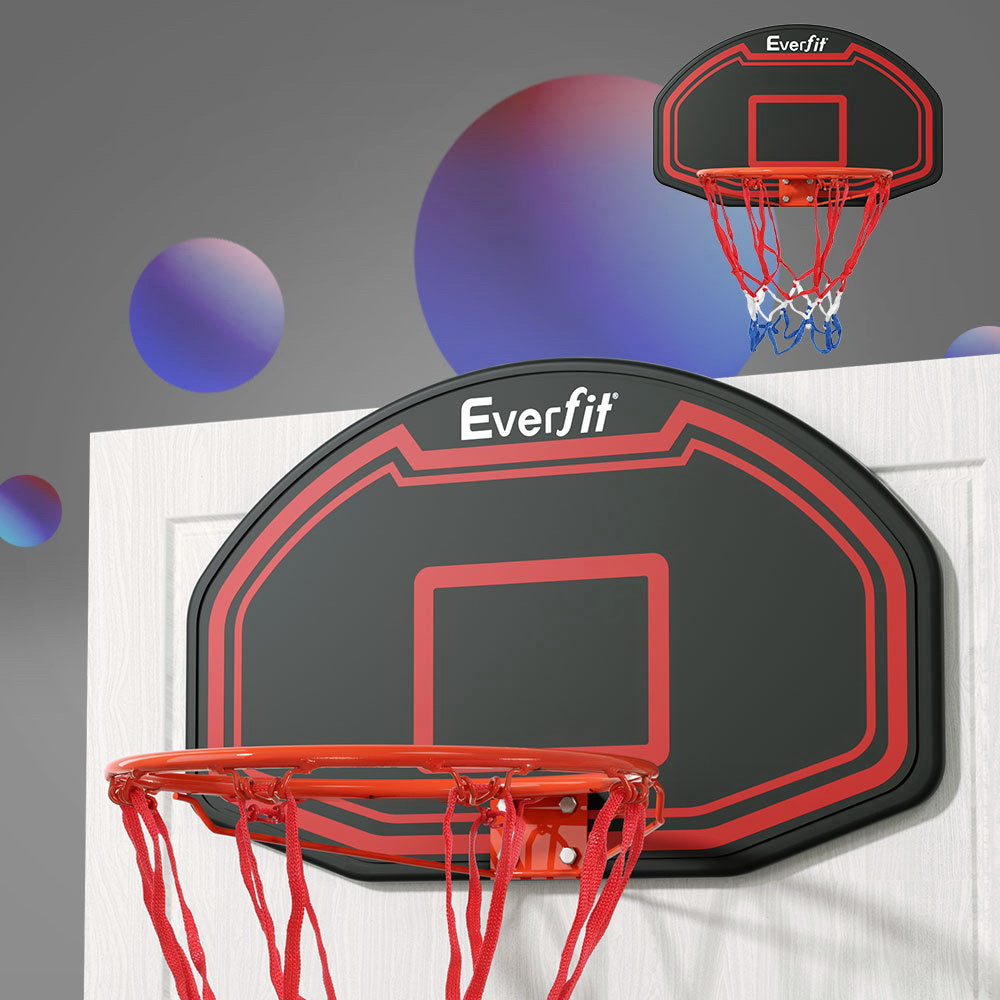 Everfit 38" Basketball Hoop Door Wall Mounted Kids Black