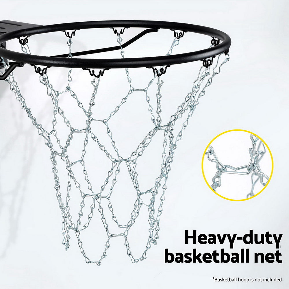 Tough Steel Basketball Rim with Chain Net - Everfit