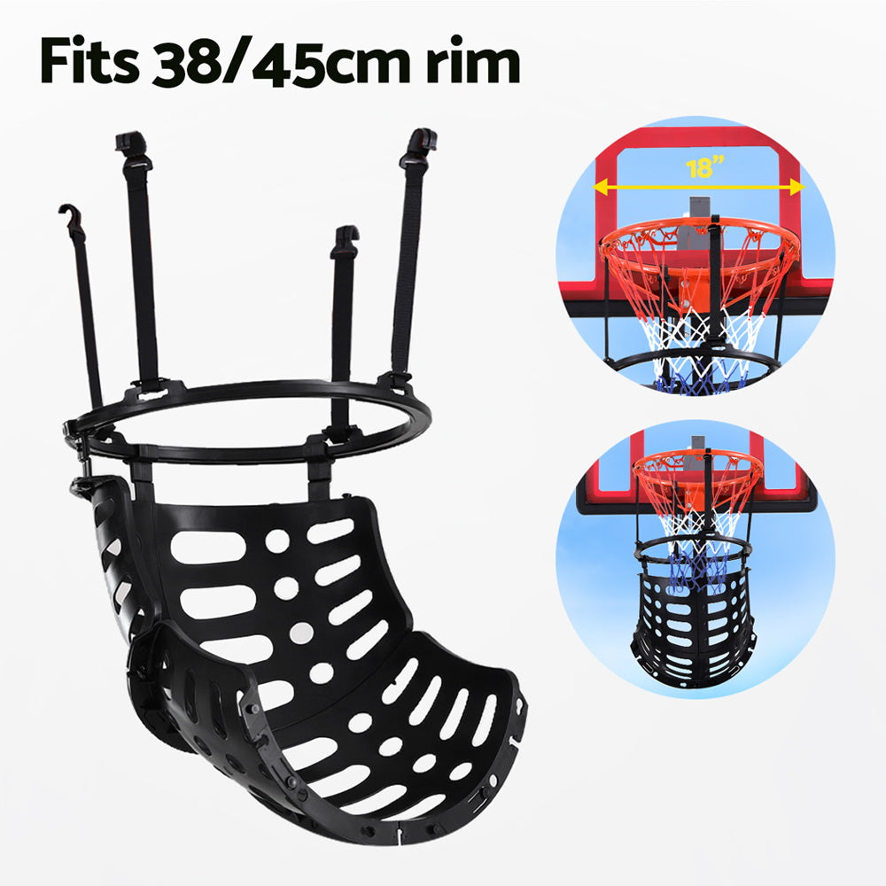 Everfit Basketball Hoop 360° Ball Return System Black