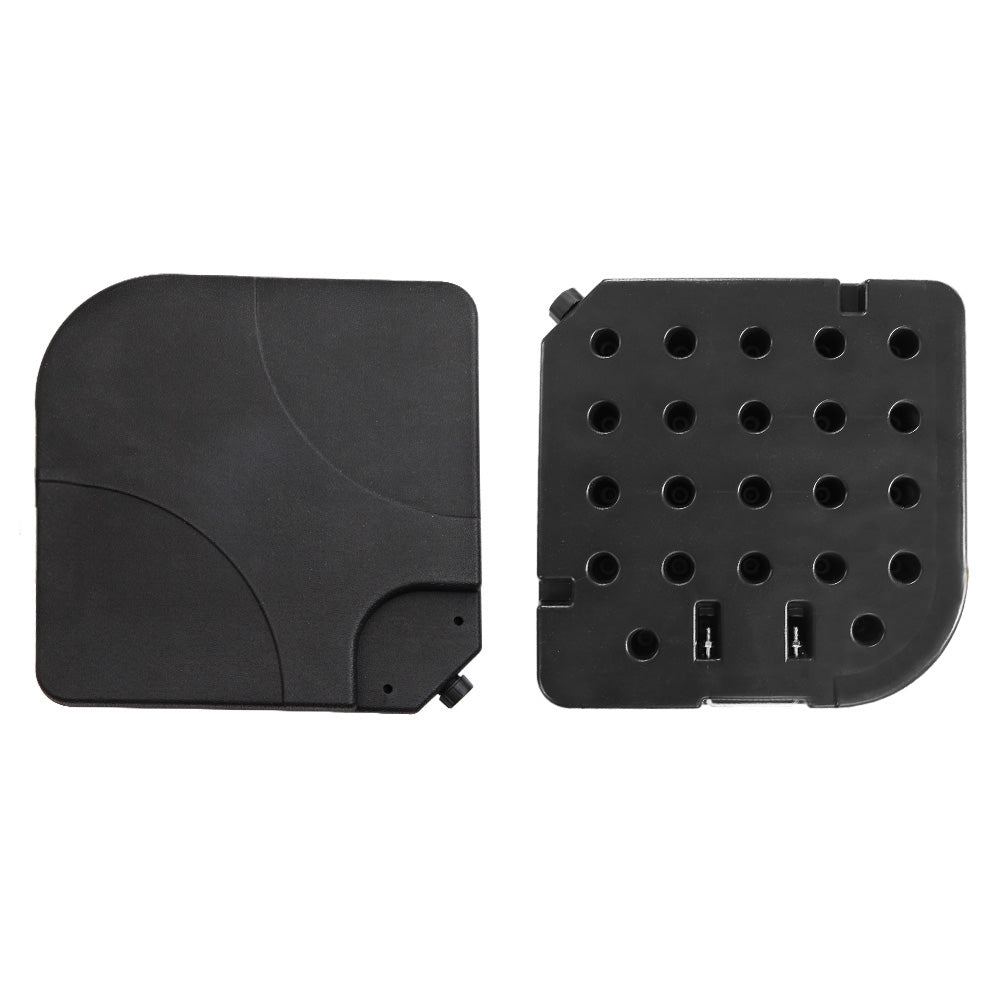 Instahut 50cm Outdoor Umbrella Base 4-Plate Stand Black