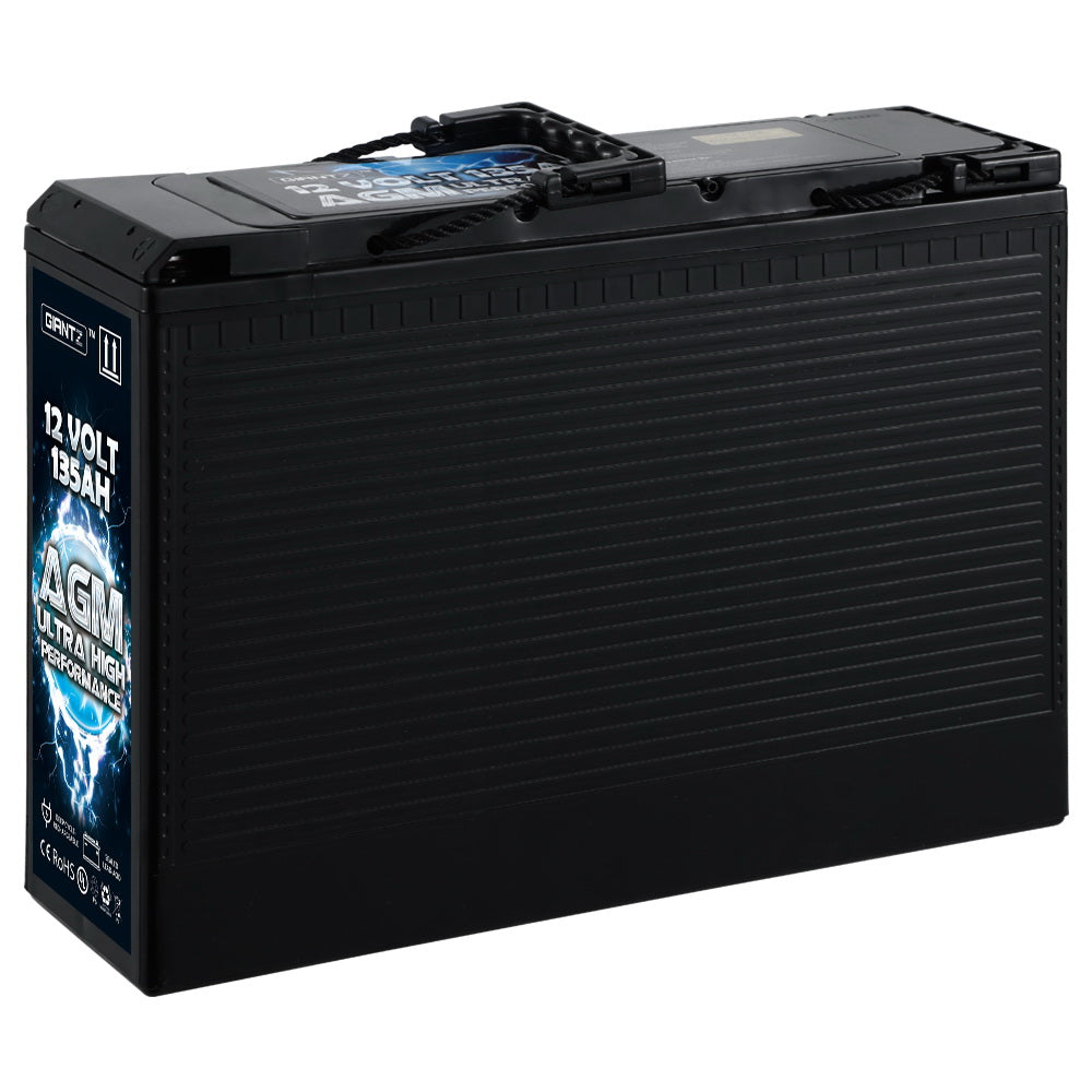 Giantz 12V 135Ah AGM Deep Cycle Battery Slim Box for Caravan Camping