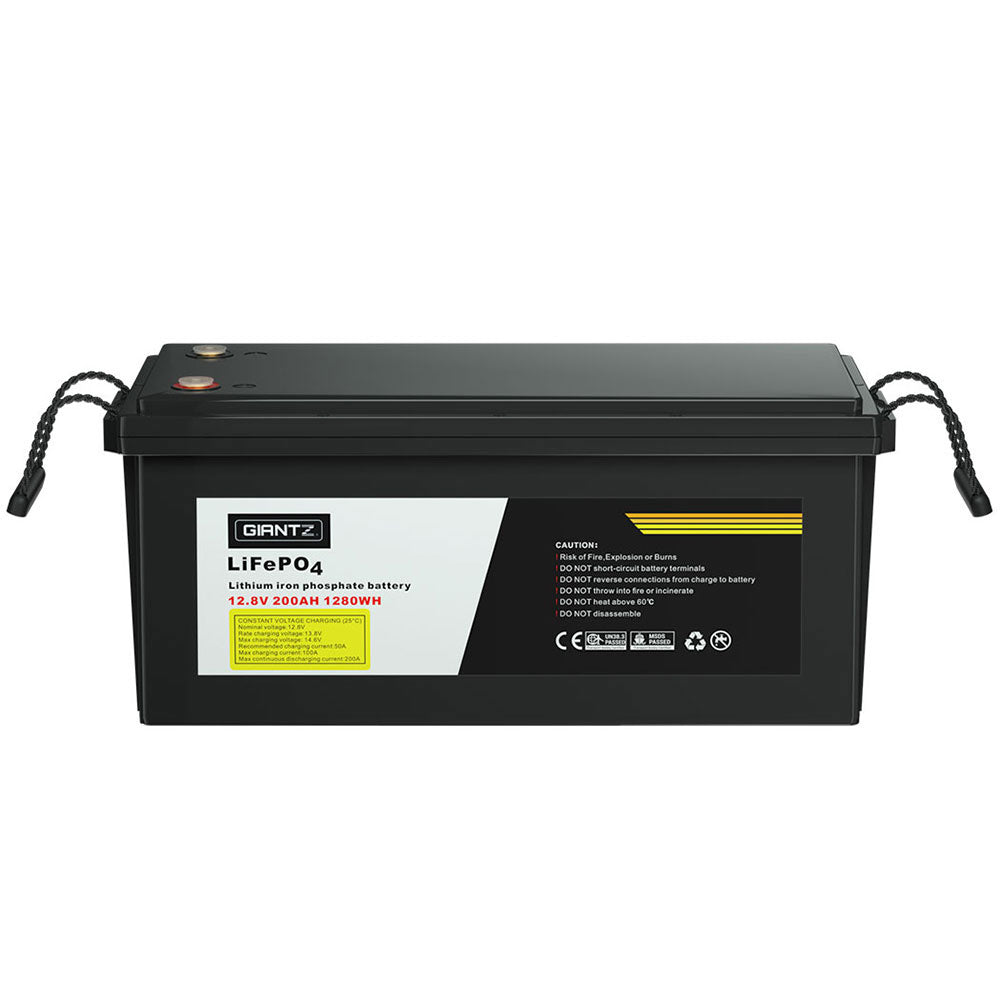 Giantz 200Ah Lithium Battery LiFePO4 Deep Cycle Solar Caravan Camping