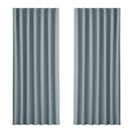 Artiss 2X Blockout Curtains Eyelet 240x230cm Grey