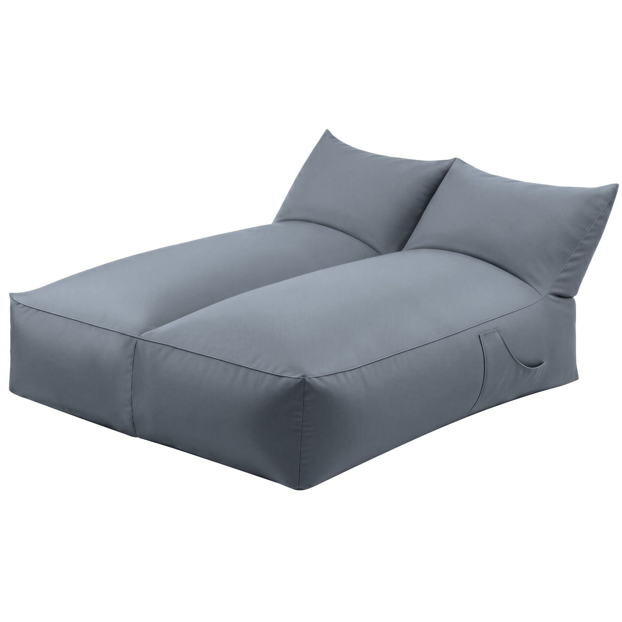Artiss Outdoor Bean Bag Chair Cover No Filler 2 Seater Beanbag Lounge Sofacover Adults Splash-Proof Large Bean Bag Cover for Patio Poolside Relaxing Indoor, Grey