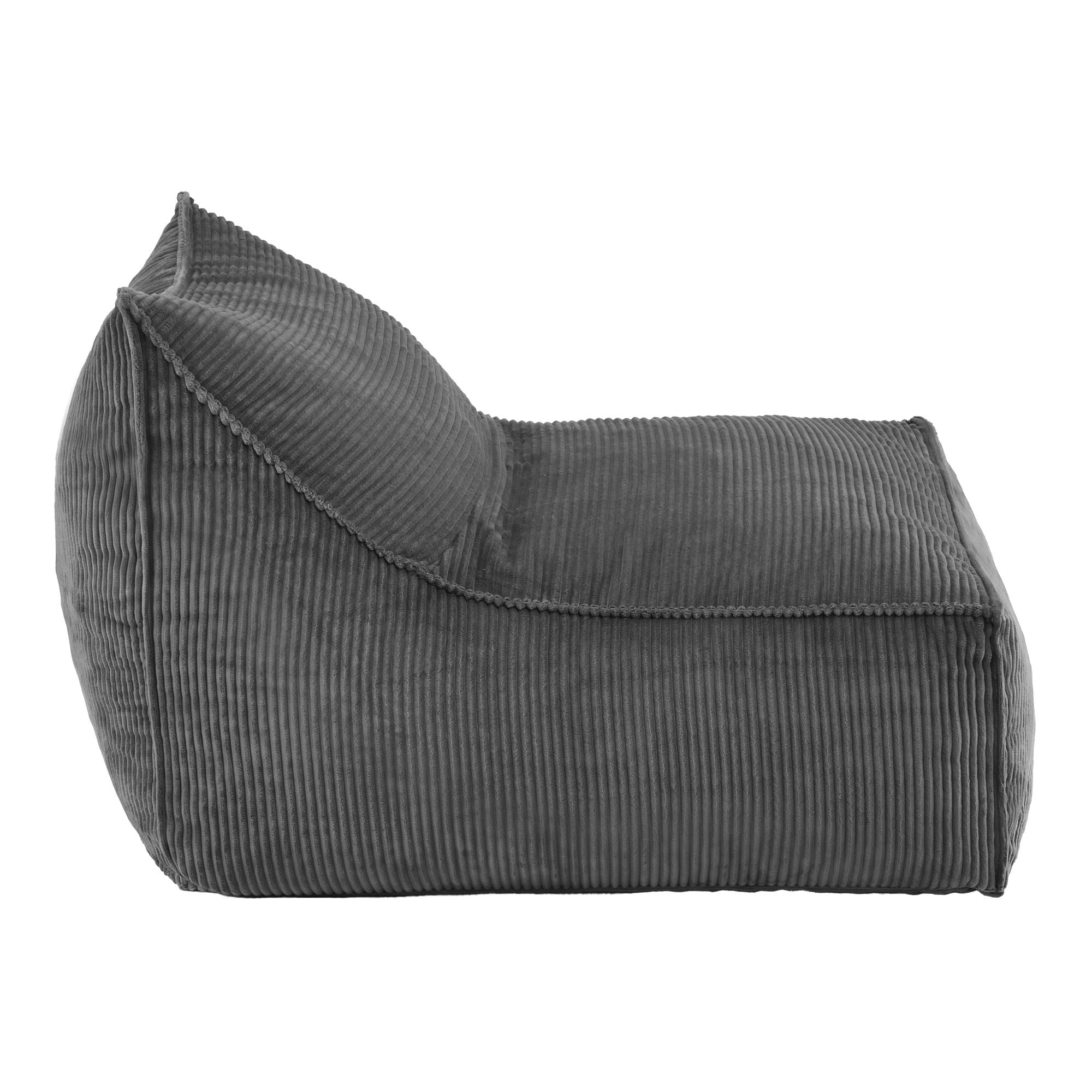 Artiss Bean Bag Chair Cover No Filler Soft Corduroy Stuffed Animal Storage Bean Bag Cover for Adults, Washable Lazy Sofa Cover for Living Room Bedroom, Grey