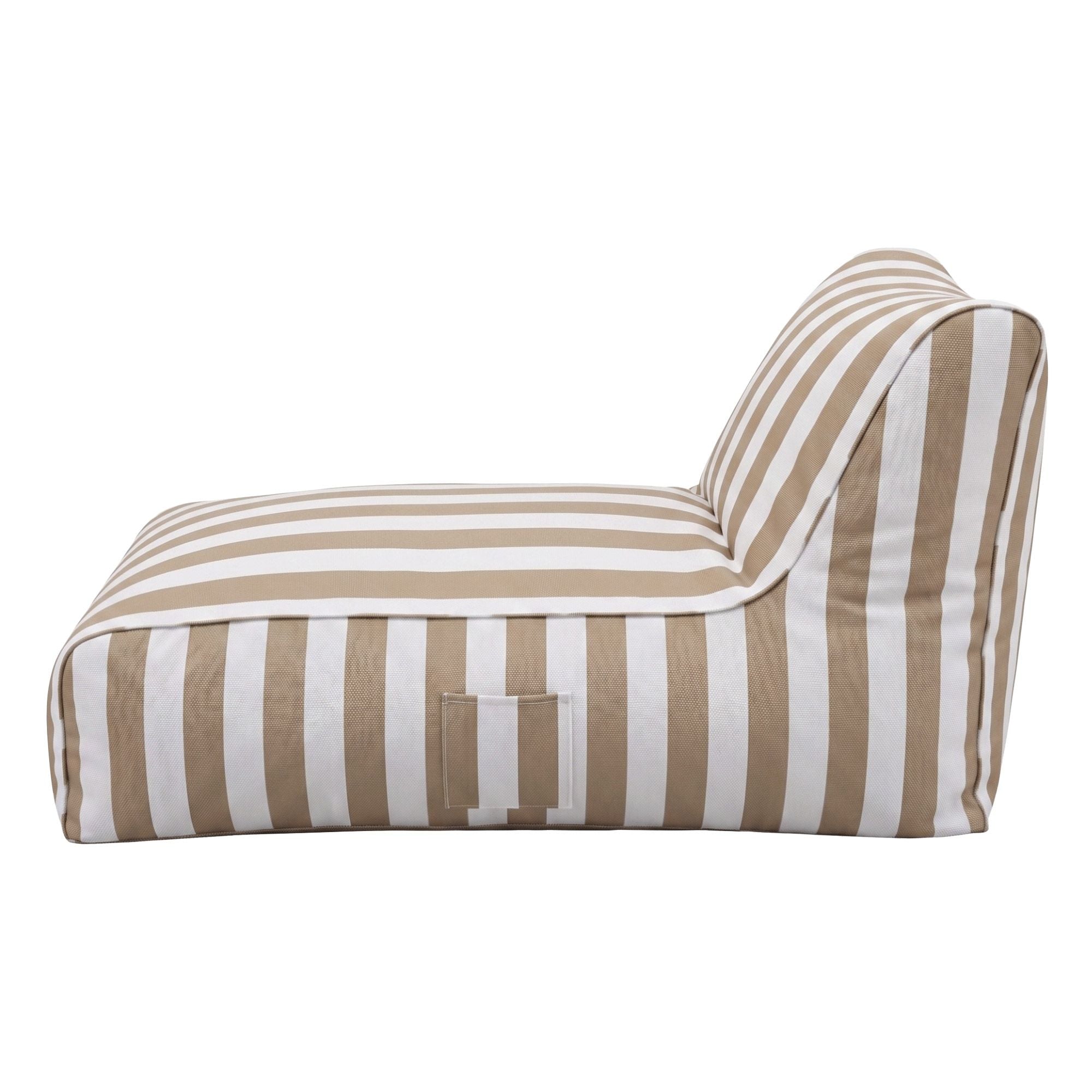 Artiss Outdoor Bean Bag Chair Cover No Filler Splash-Proof Beanbag Lounge Sofacover Stuffed Animal Storage Bean Bag Cover for Patio Poolside Relaxing, Taupe