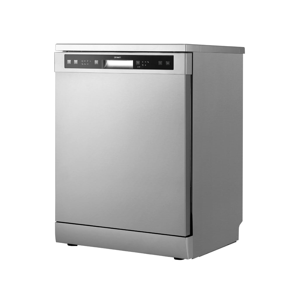 Devanti 60cm 14 Place Settings Freestanding Dishwasher Sliver