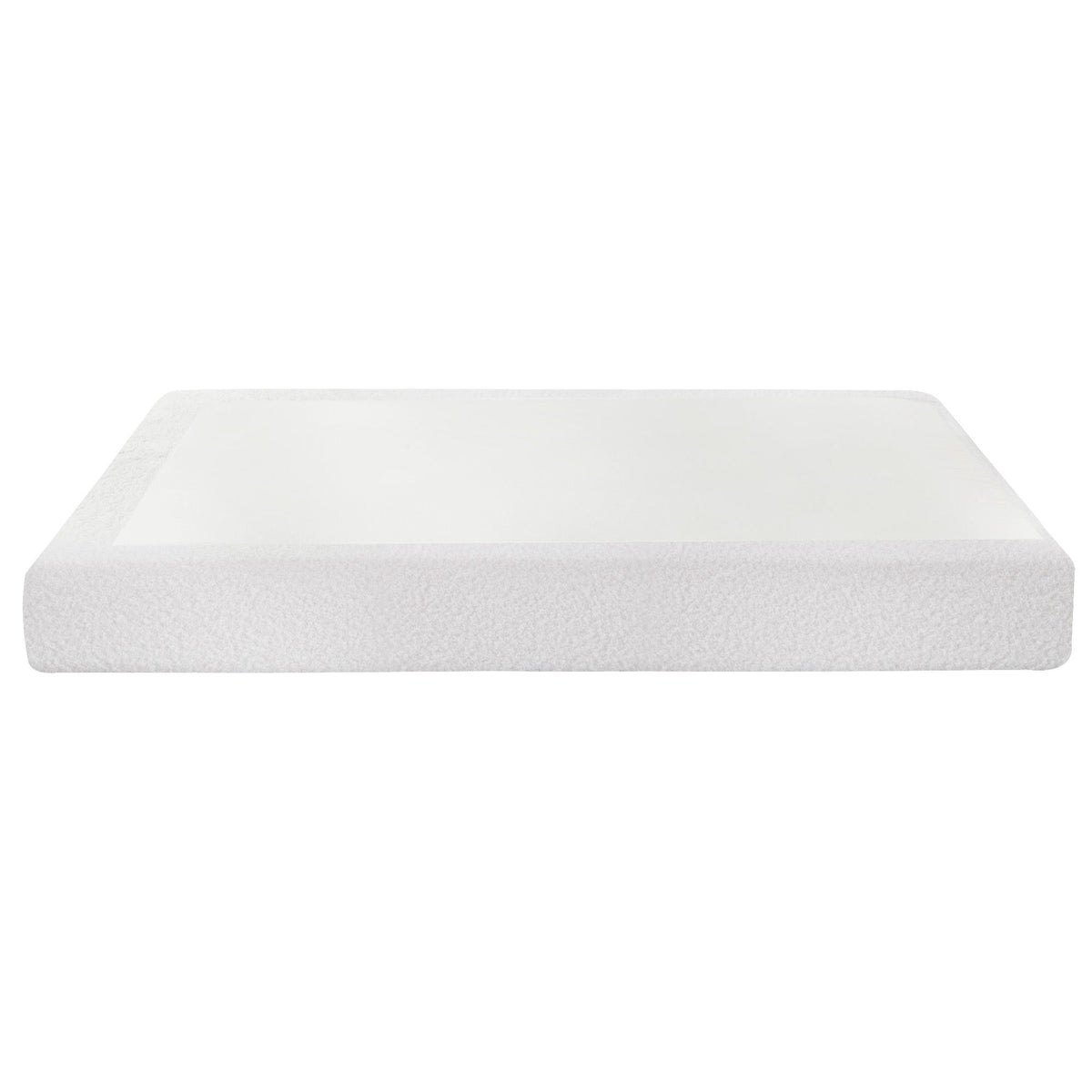 Artiss Queen Compression Bed Frame No Assembly Boucle Cream White