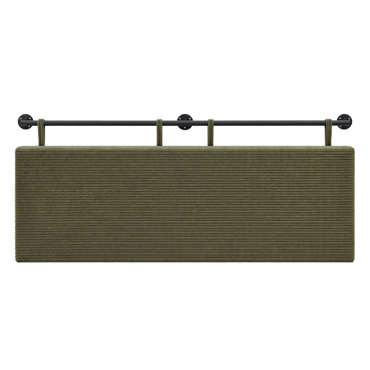 Artiss Wall Mounted Headboard Double Corduroy Upholstered Hanging Bed Head