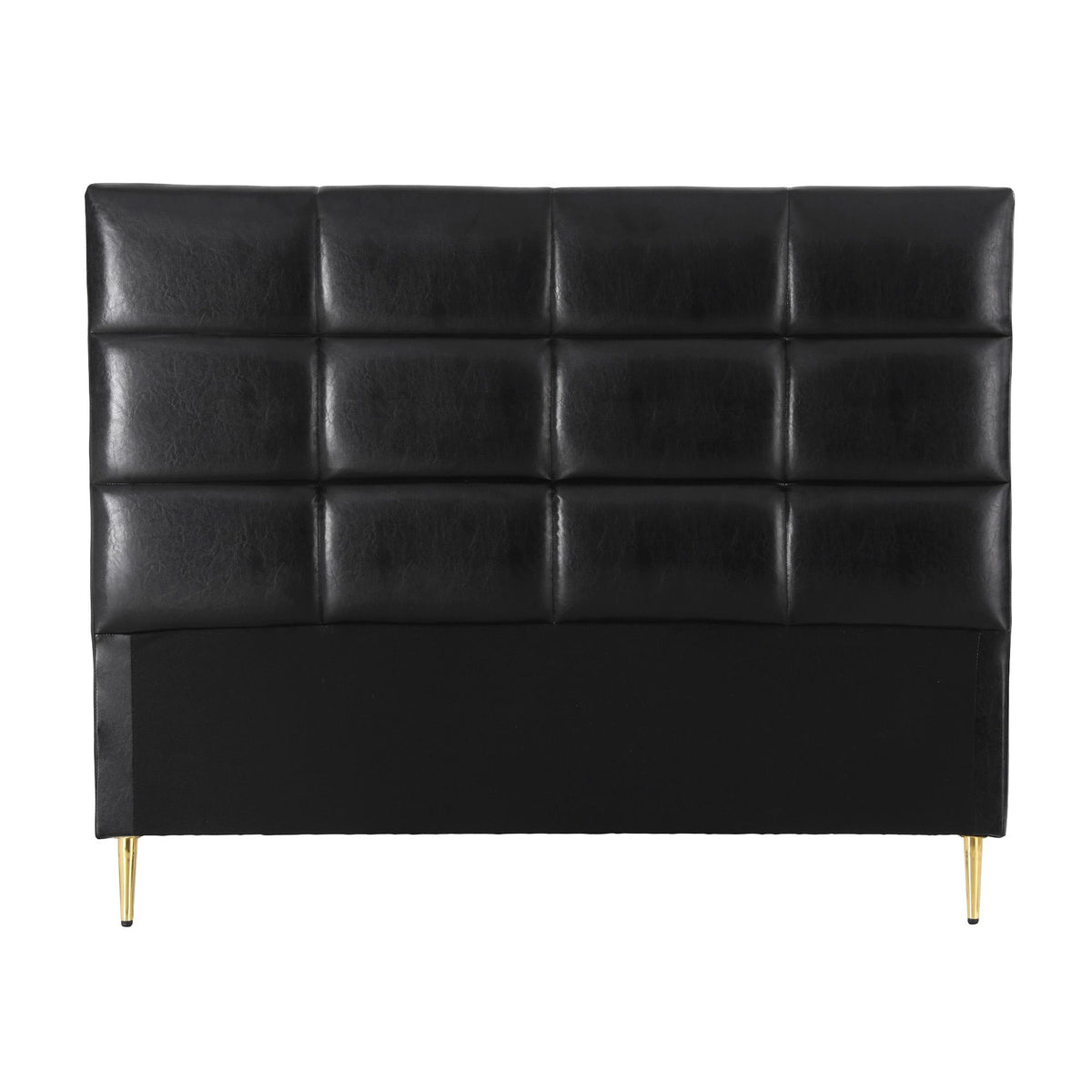 Artiss Queen Bed Headboard Tufted PU Leather Black