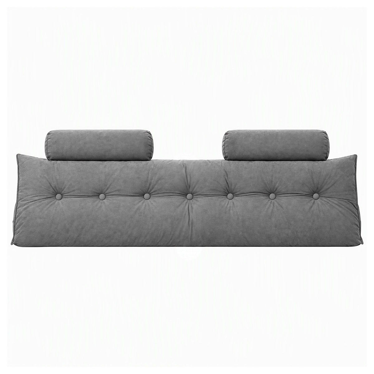 Artiss Headboard Pillow King Wedge Backrest Grey