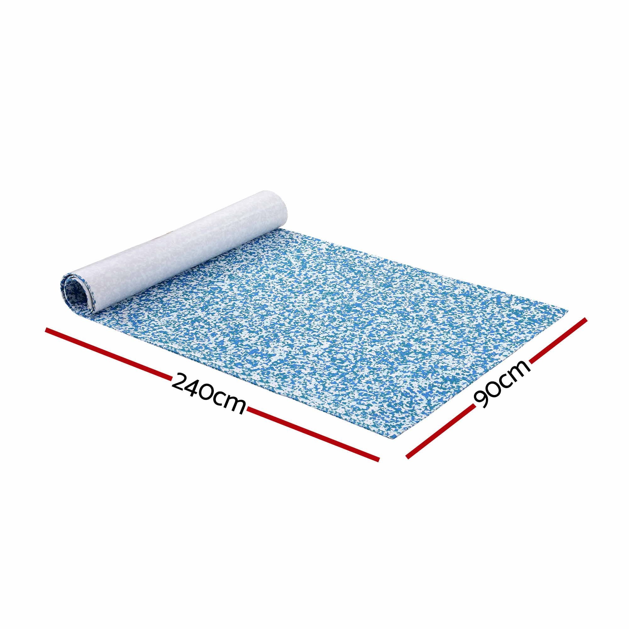Seamanship Boat Flooring, EVA Foam Decking Mat, 240x90cm, Blue Camo