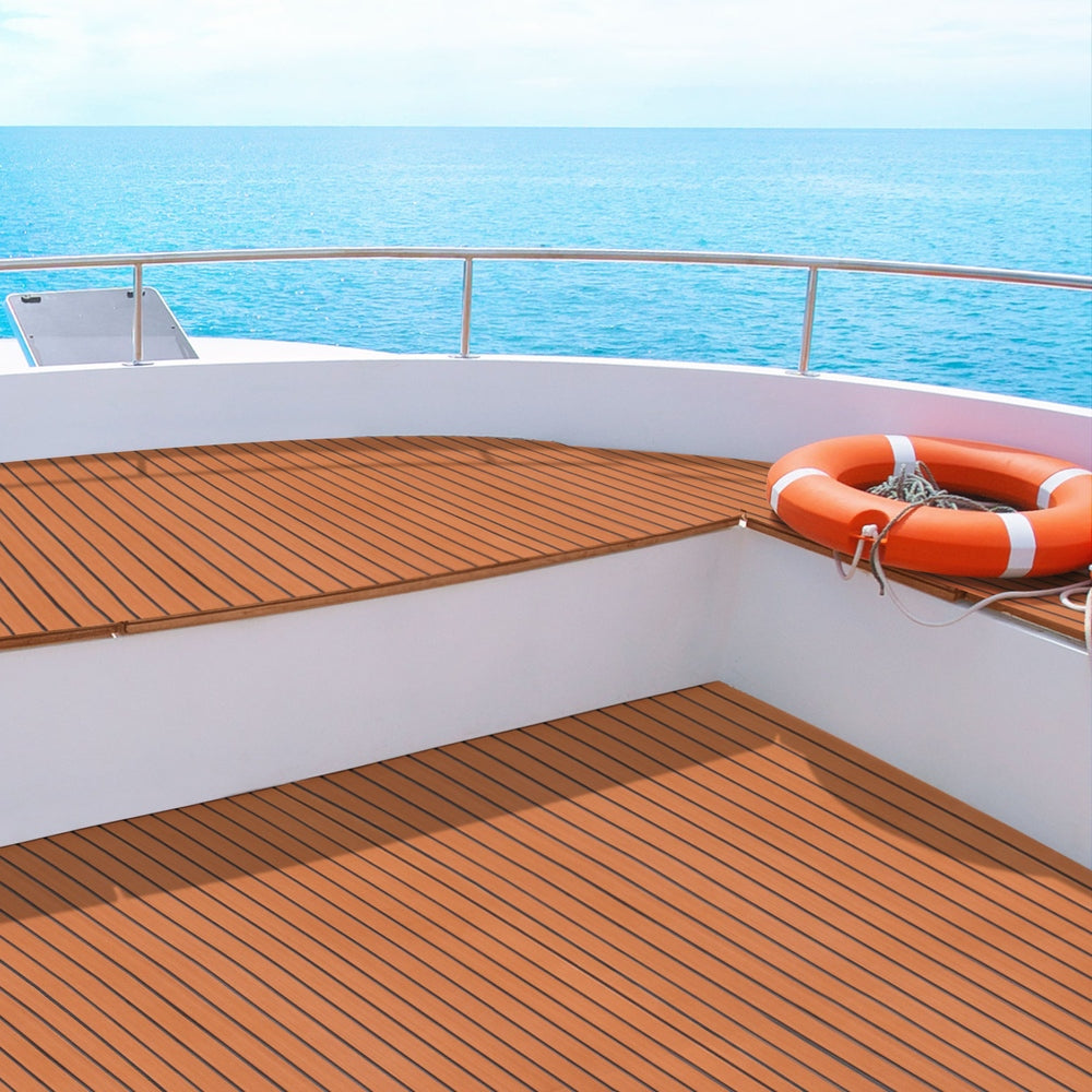 Seamanship 240x90cm EVA Foam Boat Flooring Mat Dark Brown
