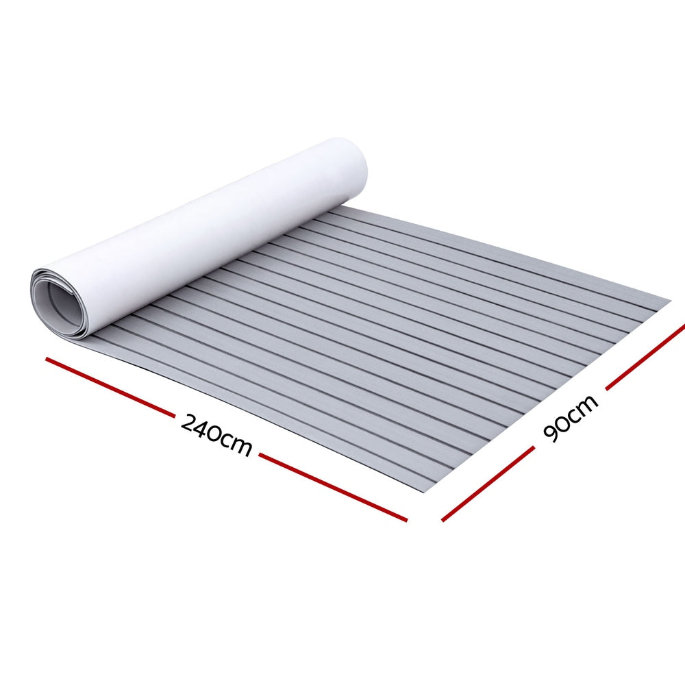 Seamanship 240x90cm EVA Foam Boat Flooring Mat Light Grey