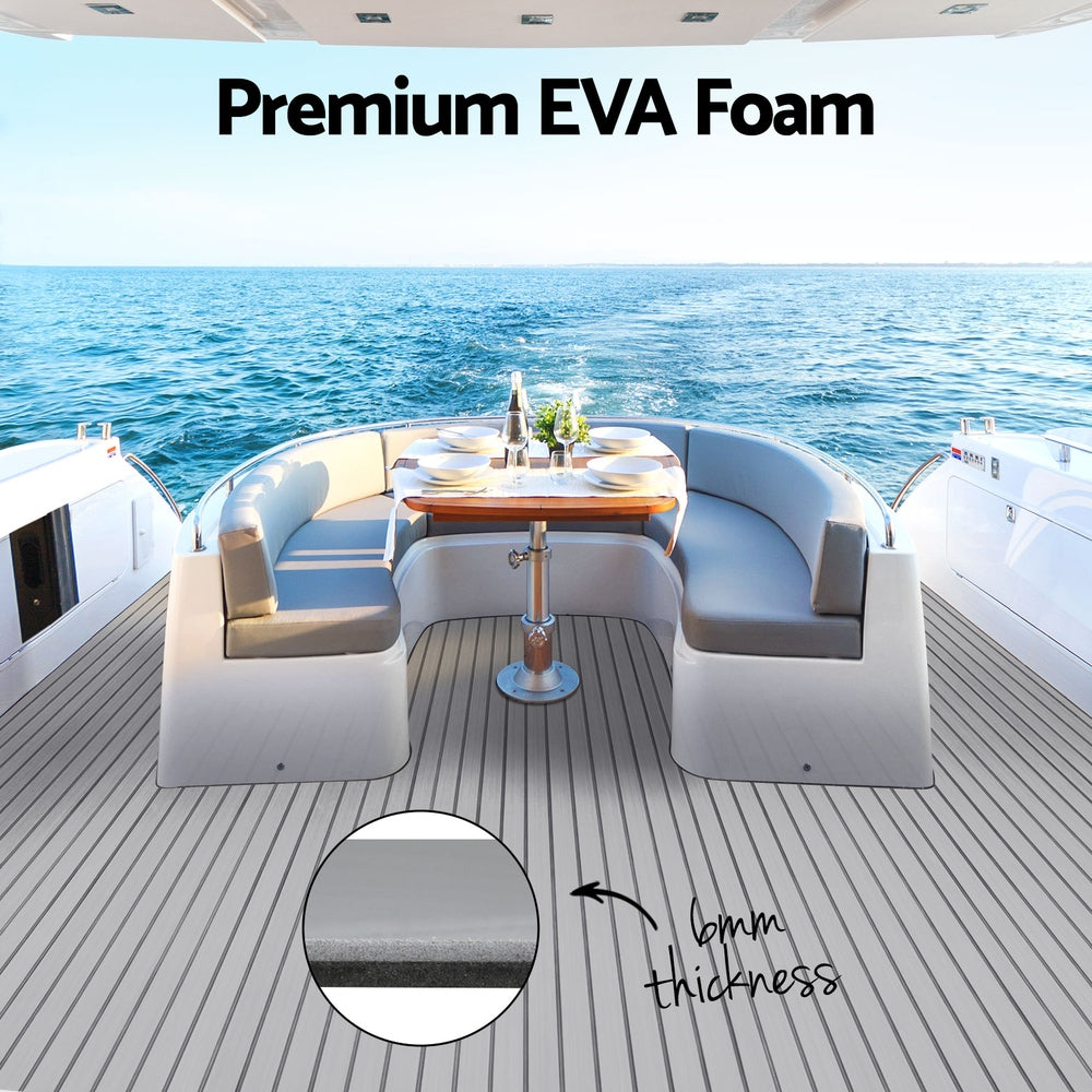 Seamanship 240x90cm EVA Foam Boat Flooring Mat Light Grey