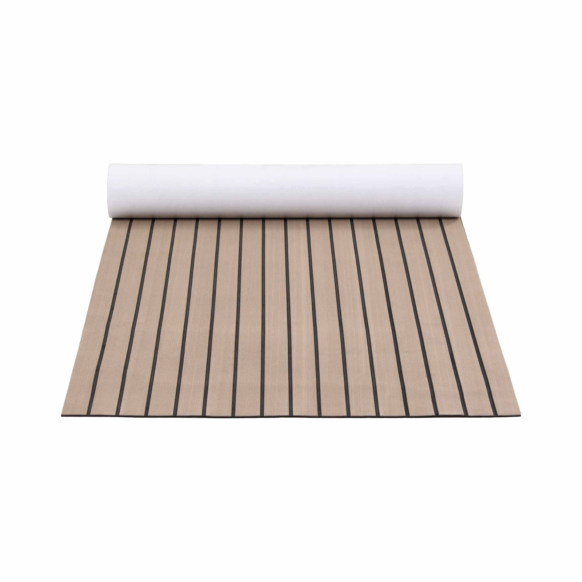 Seamanship Boat Flooring, EVA Foam Decking Mat, 240x90cm, Taupe