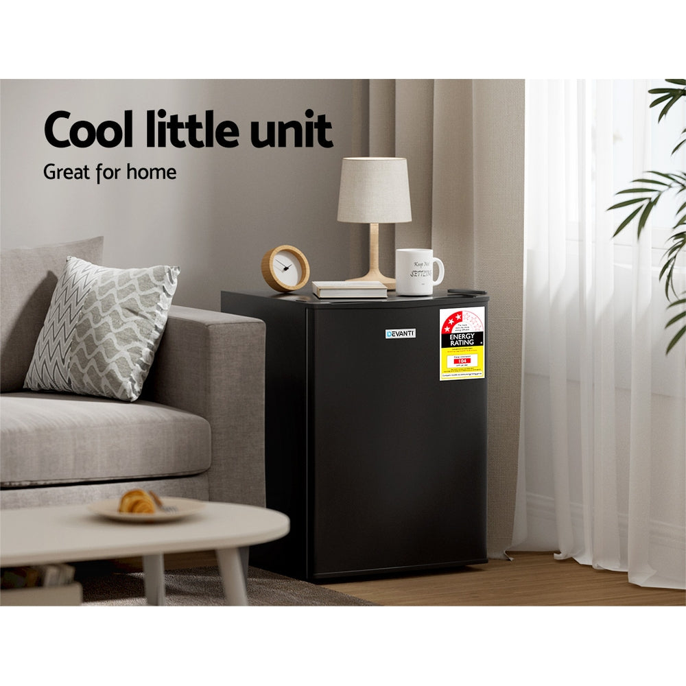 Devanti 70L Bar Fridge Portable Black