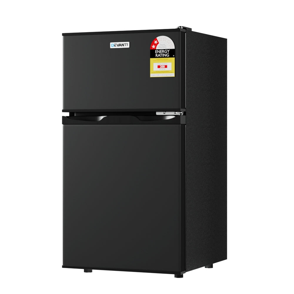 Energy Efficient 80L Twin Zone Bar Fridge - Devanti