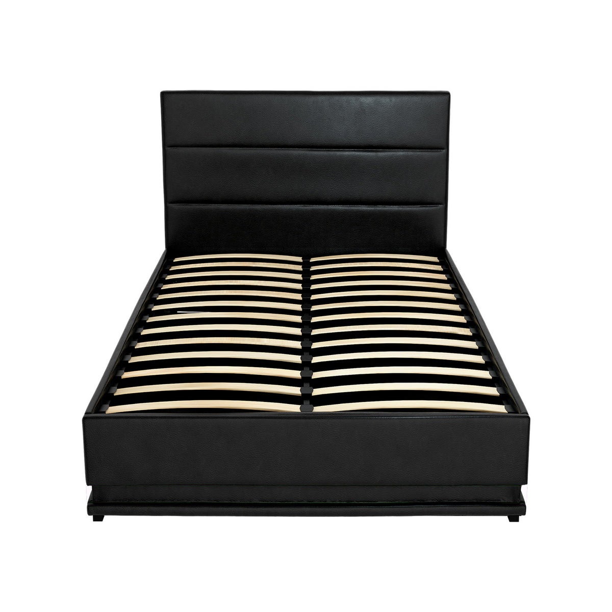 Lumi King Single Gas Lift Bed Frame with LED Black