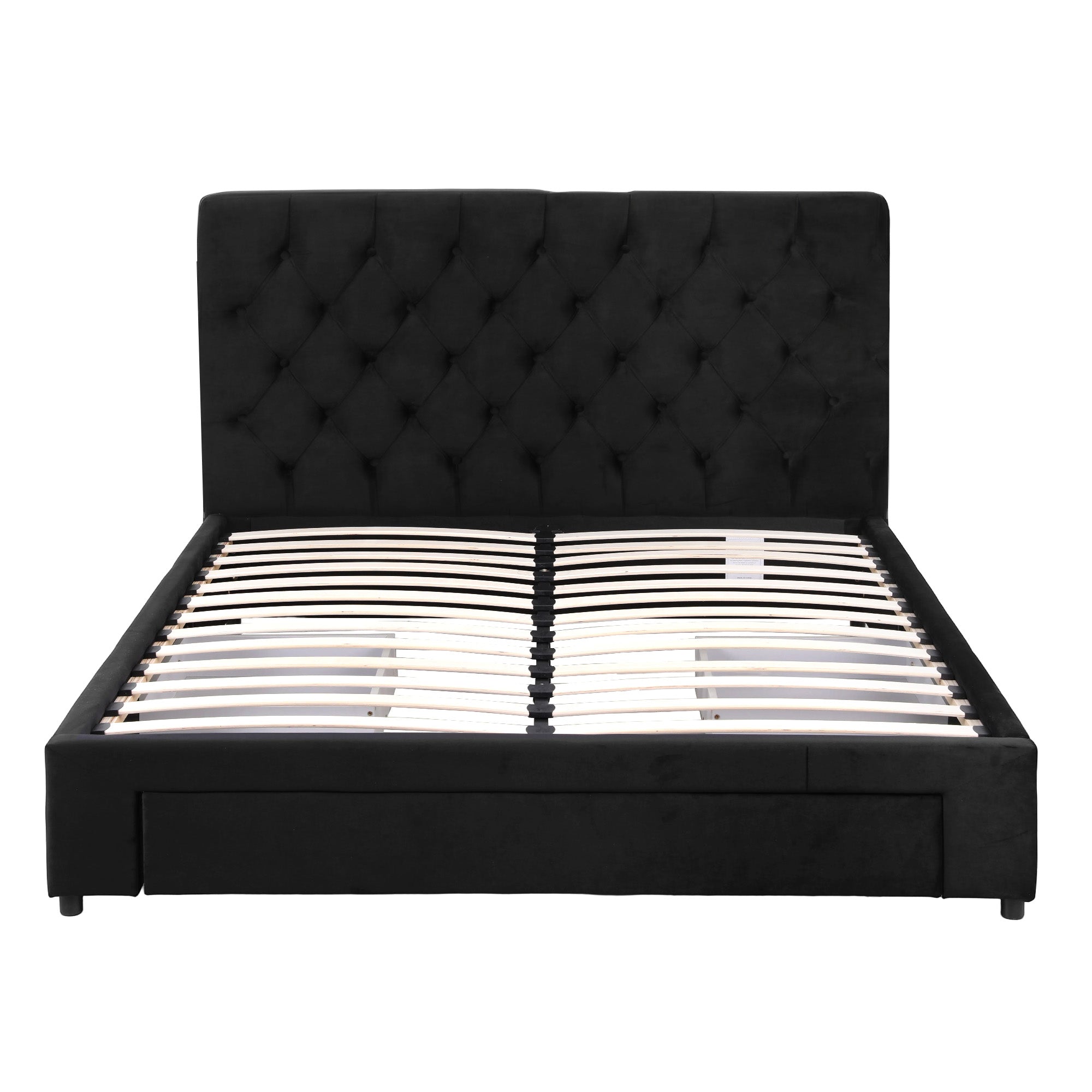 Artiss Double Bed Frame Storage Charging Station Upholstered 3 Drawers USB Type-C